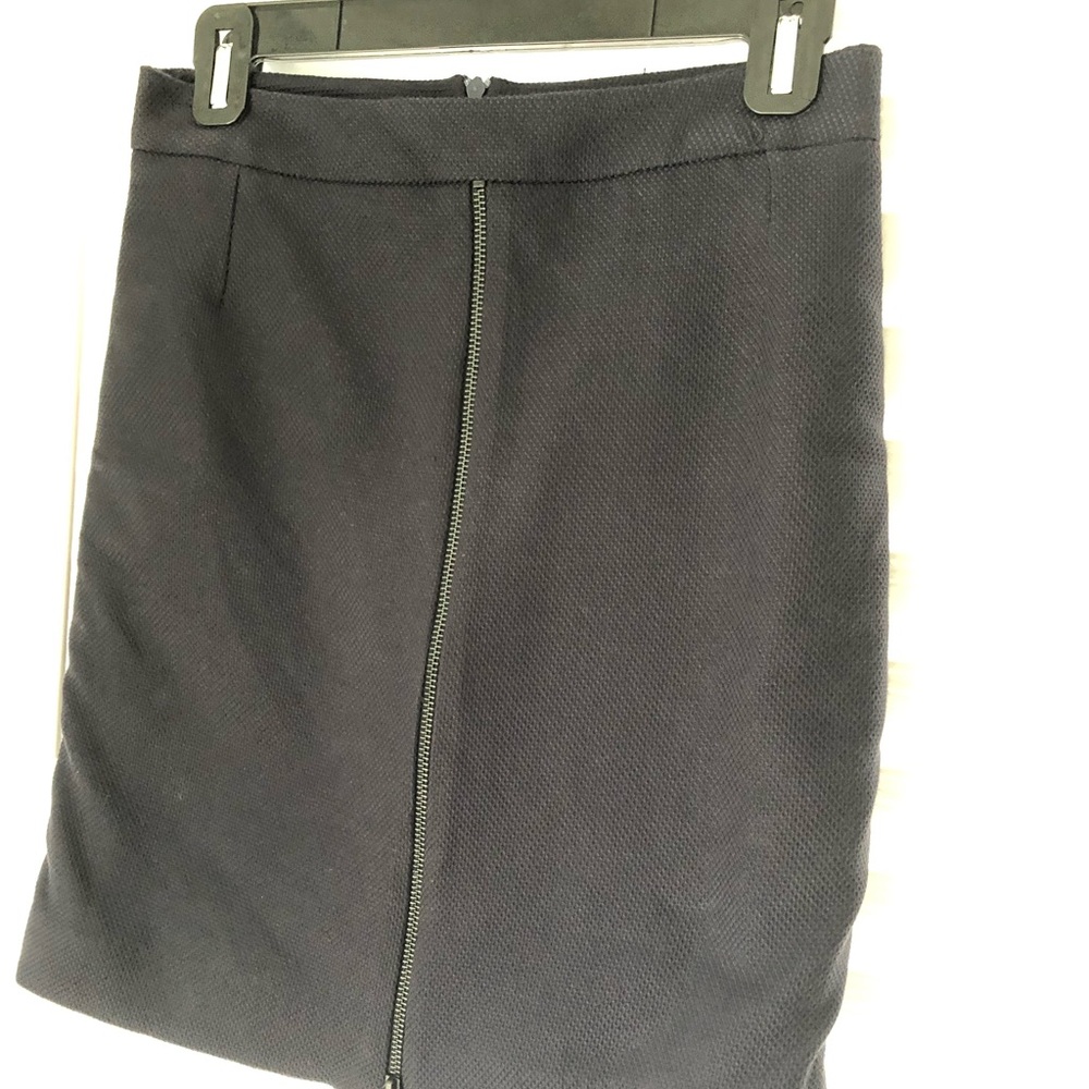 Topshop front and back zipper detail skirt